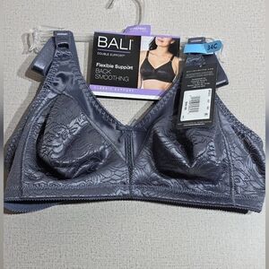 Bali Women's Charcoal Lace Bra